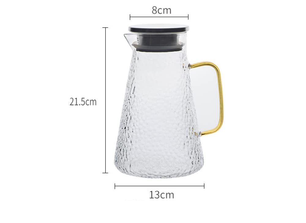 Brocca Acqua Fulenyi 1,5L Con Coperchio – In PP Per Bevande Calde E Fredde, Con Manico - 4