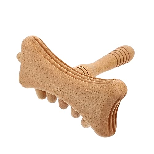 MOLUCKFU Buche Guasha Stick Für Massage Pat Massage Tools Und Körperverspannungen Lindern Ultraglatte Oberfläche Super Pflegeleicht Und Tragbar