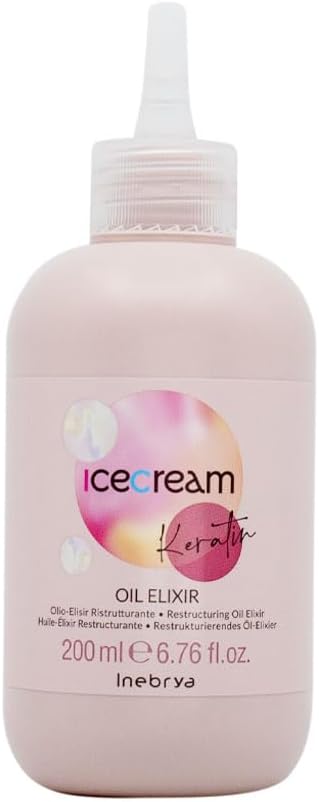 Inebrya Ice Cream Keratin Oil Elixir – Restructuring Oil Elixir 200ml