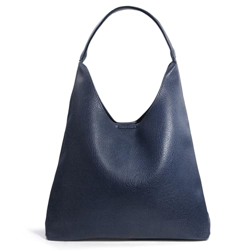 Hobo Bags for Women Soft Vegan Leather Shoulder Handbag Slouchy Tote Purses (Navy Blue) by HOXIS - Used condition - US$27.46