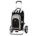 Andersen Shopper Royal Plus Alu klappbar mit Luftreifen Ø 25cm und 62 Liter Tasche Hydro 2.0 mit Kühlfach schwarz