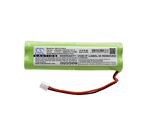 Battery Replacement for LITHONIA D-AA650BX4 Long, Daybright D-AA650BX4, Exit Signs Part NO CUSTOM-145-10, OSA152