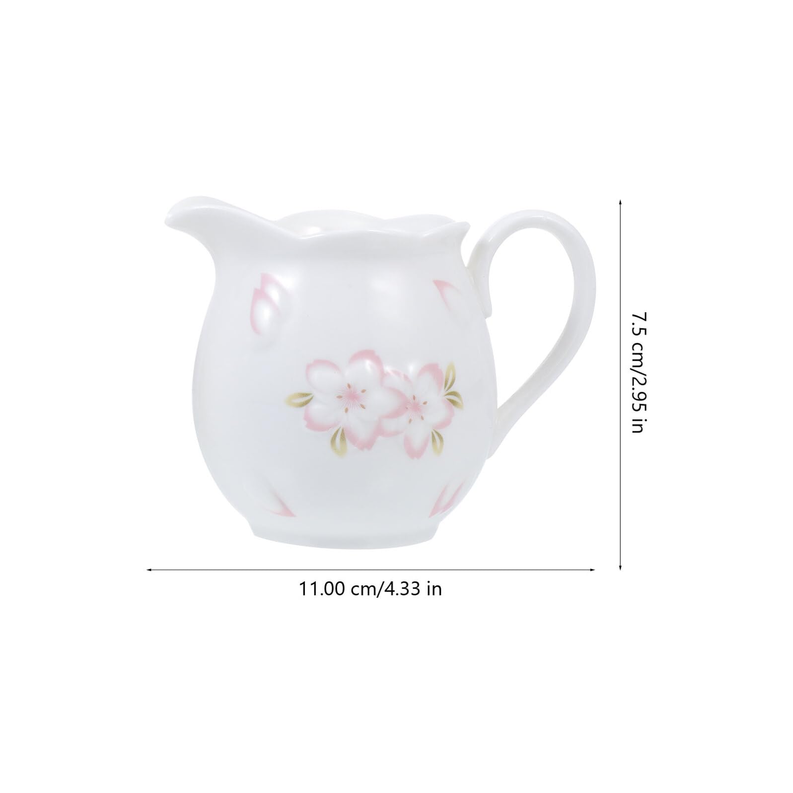 Pot à Lait et Sucrier en Céramique, 1 Set, Blanc