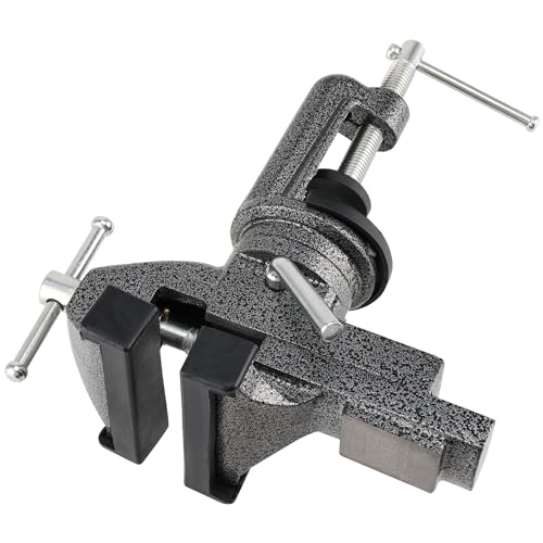 DAKFOOK 80mm Table Vice - 360° Swivel Base Heavy Duty Vice, Cast Iron 5 DAKFOOK 80mm Table Vice - 360° Swivel Base Heavy Duty Vice, Cast Iron - Image 5