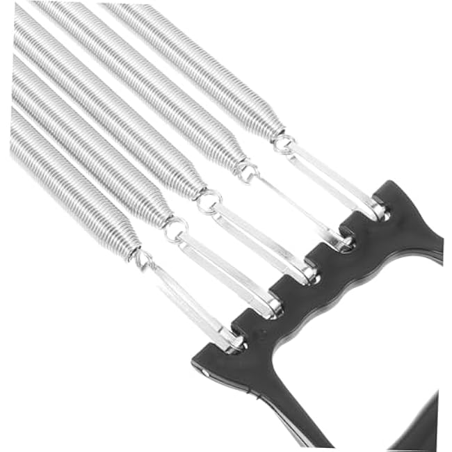 Chest Expander with Detachable Plastic Handle Multifunctional Chest Workout Equipment for Men Grip Strength Trainer with High Elasticity Springs Portable Fitness Tool