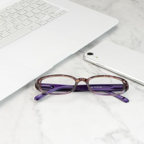 Image of VisionGlobal 1 Pairs /4 Pairs Reading Glasses with Spring Hinge, Blue Light Blocking Glasses for Women /Men