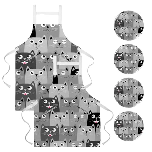 Tablier de cuisine pour pâtisserie en famille et entretien de la maison