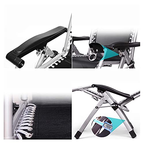 Sillas plegables gravedad cero que alivian la espalda gracias al asiento súper ancho de 72 cm 6