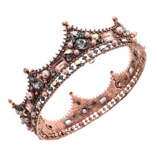 Tiara de rhinestones baroque éclatante couronne mariage accessoires cheveux de bal