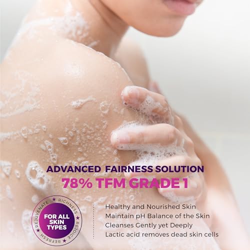 VCare Goat Milk Soap For Women & Men with Vitamin C Argan Oil for Deep Exfoliation and provides hydration | Sulfate & Paraben Free Bathing Soap Bar - 125 gm