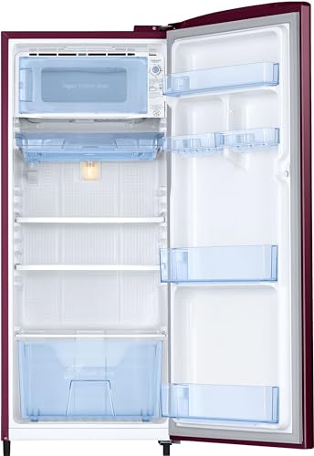 Image of Samsung 183 L, 4 Star, Digital Inverter, Direct-Cool Single Door Refrigerator (RR20C1724HN /HL, Himalaya poppy Blue)