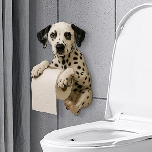 Dispensador de papel de perro para decorar el baño de tu hogar o apartamento 4