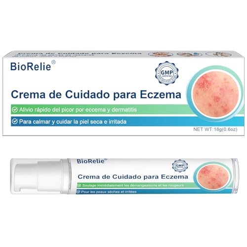 Crema para el Eczema y Picor - Alivio Rápido del Eczema y Dermatitis - Calma la Irritación y el Enrojecimiento de la Piel - Con Extracto de Avena 18g