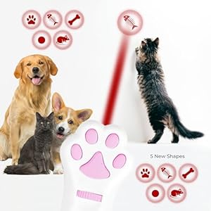 OANTOO-Cat-Toy-Dog-Toy-Wall-Image-Projector-Indoor-Interactive-Cat-Toy-with-5-Different-Designs-Ideal-for-Dog-Cat-Kitten-Puppy-White - Cucciolini Doodles OANTOO-Cat-Toy-Dog-Toy-Wall-Image-Projector-Indoor-Interactive-Cat-Toy-with-5-Different-Designs-Ideal-for-Dog-Cat-Kitten-Puppy-White