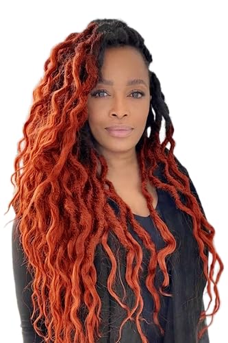 Suyiirl Faux Locs Crochet Braid Hair Bohemian Locs 24 Inches Synthetic Dreads Ombre Braiding Hair Afro Dreadlock #TOP3