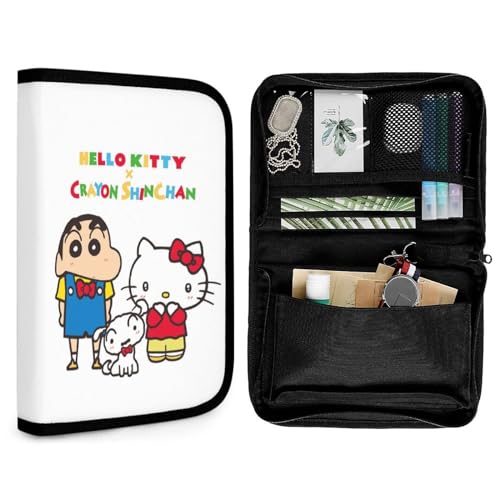 クレヨンしんちゃん ハローキティ 母子手帳ケース マルチケース おくすり手帳ケース お薬手帳 ケース Aconiconi 片面ジャバラタイプ 保険証・母子手帳・診察券・キャッシュカード等をまとめるのに便利なケース