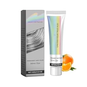 Linbomzony Silbergraue Permanente Haarfärbecreme (1PCS)