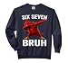 Cardinal Dabbing Six Seven Bruh Kids Boys Men Women 67 Meme Comfort Colors Adult Sweatshirt