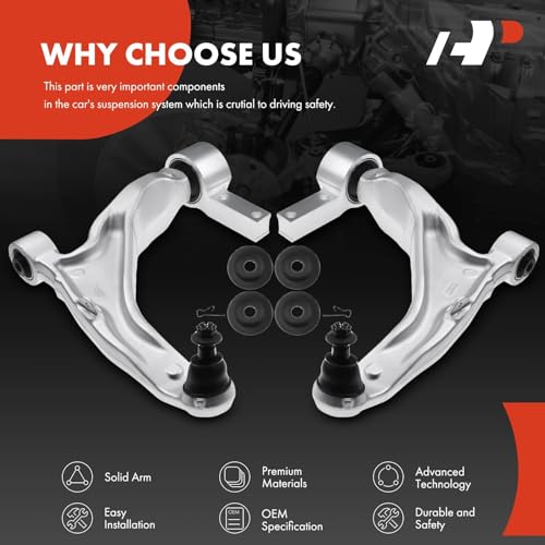 A-Premium 2 x Front Lower Control Arm, with Ball Joint & Bushing, Compatible with Acura MDX 2007-2013, ZDX 2010-2013 - Image 6