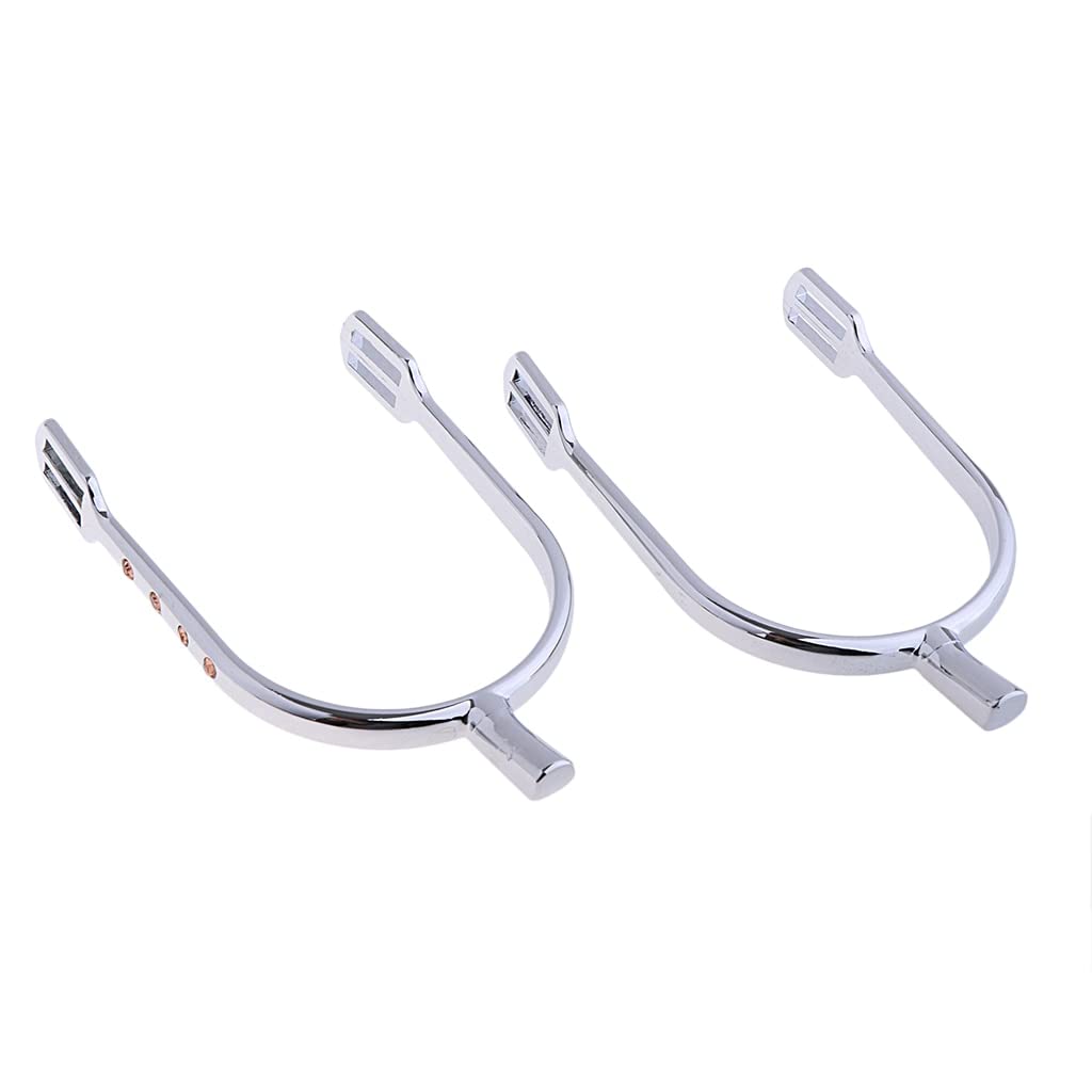 Espuelas de equitación de aleación de Zinc para Mujer, 2 Unidades (Color: Dorado)