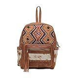 Myra Bag Western Leather Backpack Bag for Women - One Size Pecan