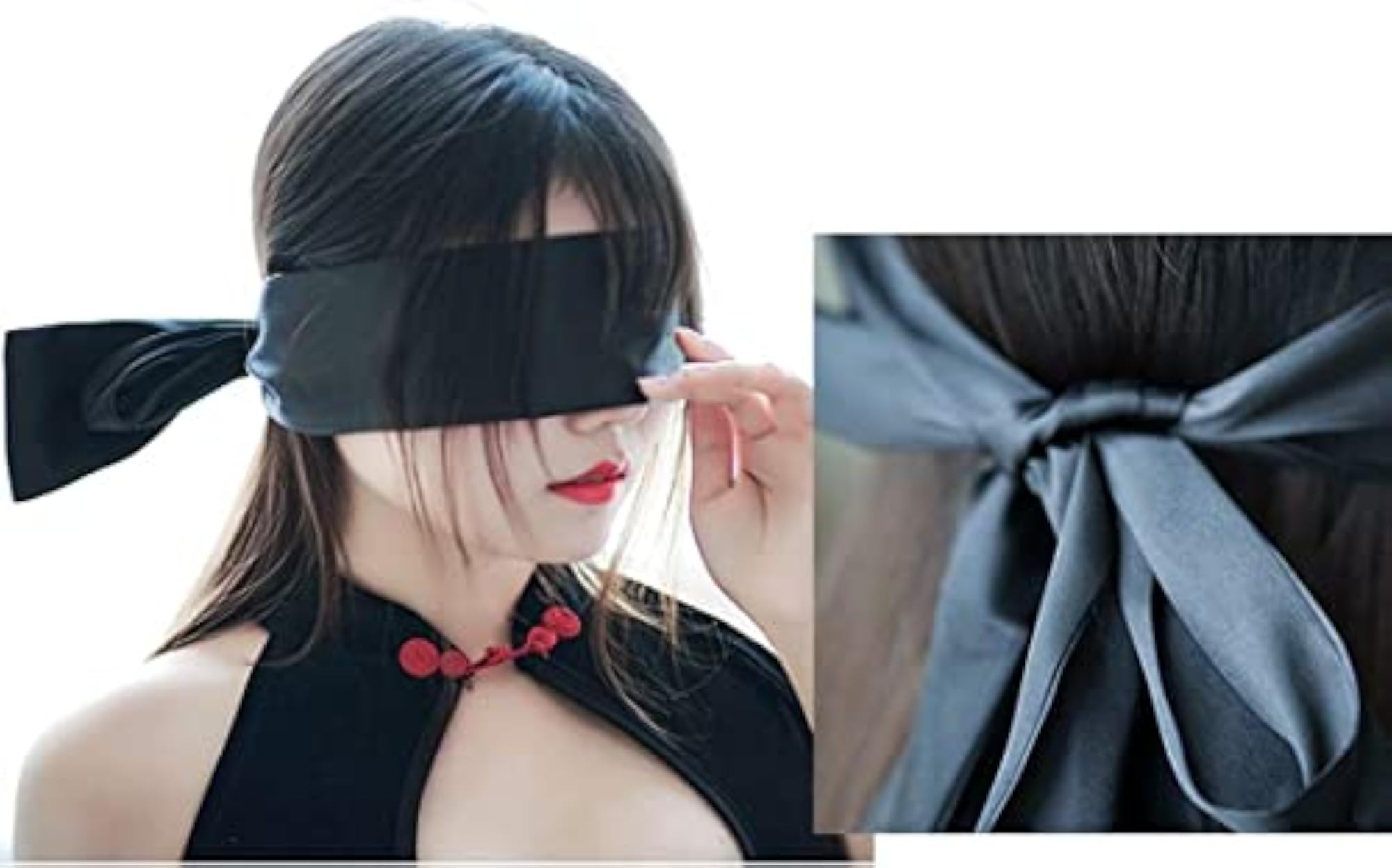 Adjustable Satin Blindfold, Pack of 2