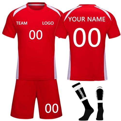 Camisetas De Futbol equipacion niño personalizada Camiseta Futbol Personalizada con tu Nombre Número Personalizar Camisetas de Fútbol para Niños Y Adultos Equipacion Futbol Niños Personalizada