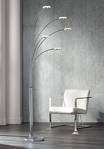 possini euro design white flower floor lamp