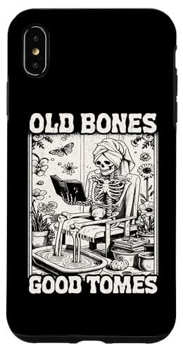 Old Bones Good Tomes Book Lover Bookworm �X�P���g���u�b�N �X�}�z�P�[�X iPhone XS Max �p
