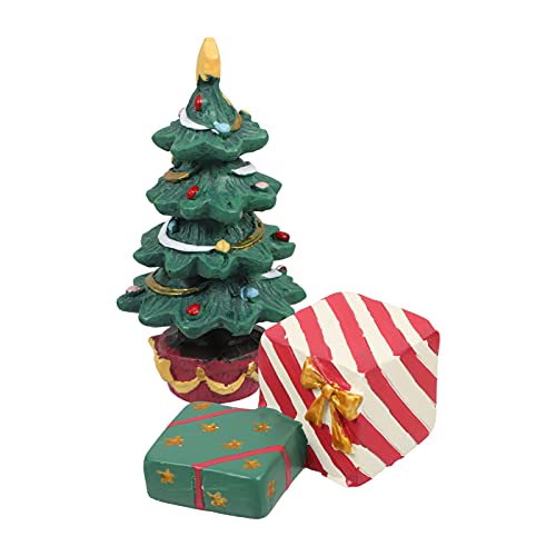 Balacoo Mini Christmas Aquarium Ornament Fish Tank Decoration Xmas Tree Micro Landscape Craft Box for Festive Aquatic Display - Image 4