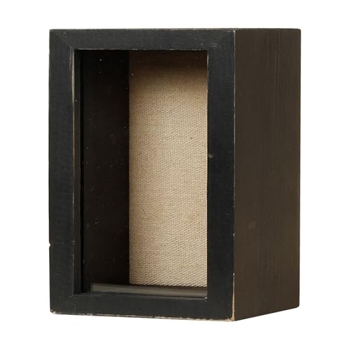Image of Shadow Box Frame 3x6 Shadow Box Display Case with Linen Back of Awards Memorabilia Flower, Pictures, Keepsakes、Bouquet、Medals and More Photos Memory Box Black
