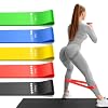 Resistance Bands for Working Out, 5 Levels Resistance Exercise Bands with Woven Bag, Bands for Working Out Women Men, Yoga, Pilates, Rehabilitation Training