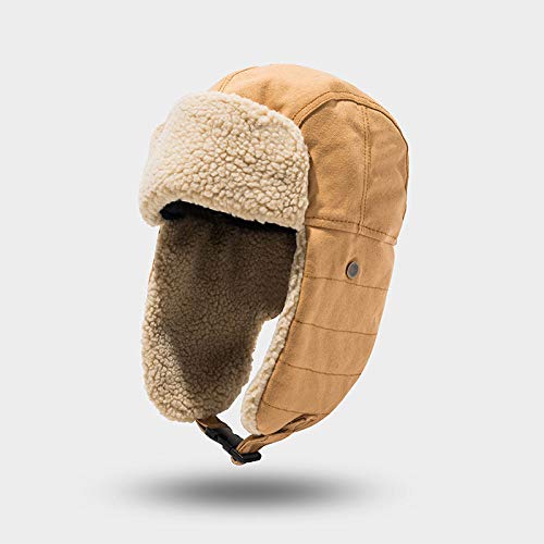 Chapeau aviateur homme contre le froid aux oreilles pour le snow de nuit