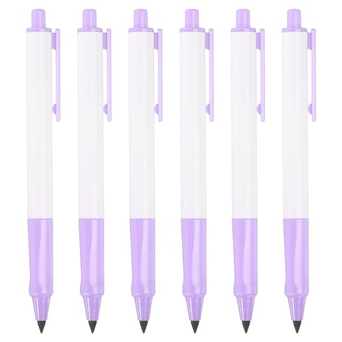 Lápices sin Tinta PATIKIL, Set de 6, Punta Reemplazable, Morado miniatura 1