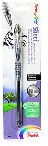 Pentel Slicci Extra Fine Bolígrafo de Gel Negro