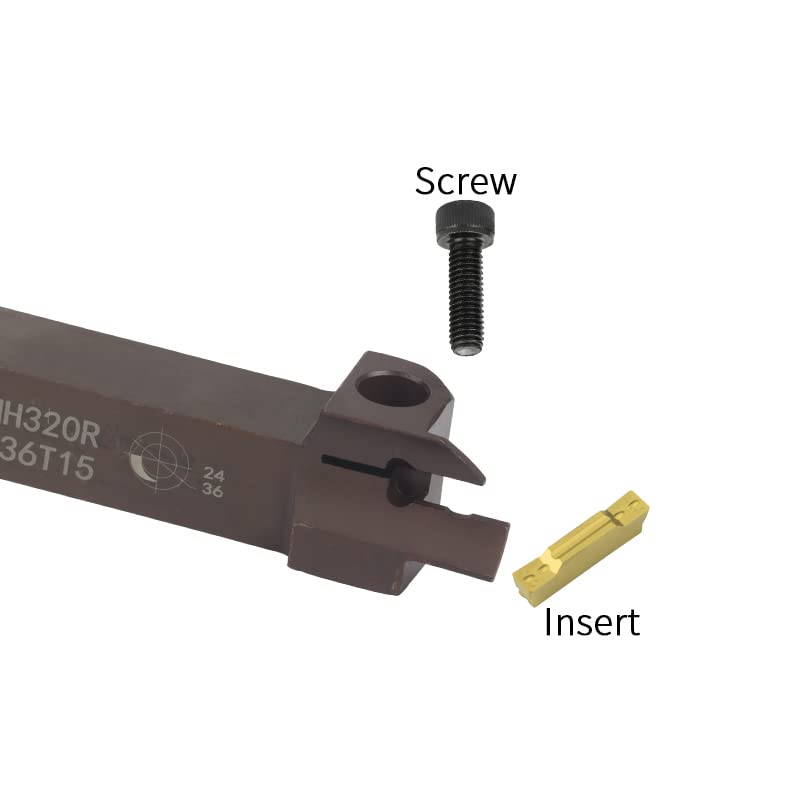 Tool Part for MGHH 3mm Width Dia 20mm Spring Steel End Face Groove Cutter MGMN300 Insert CNC Lathe Cutting Tool Holders Grooving Tools - (Insert Width(mm): MGHH320R48-60T18 / Angle: NO Insert)