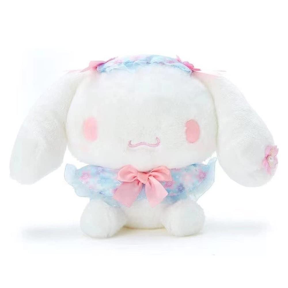 LYYJIAJU Peluche Jouet Enfant Sanrio Sakura Pink Kuromi My Melody Cinnamoroll Mignon Soft Peluté Apaisez des enfants Toy cadeau d'anniversaire for Cinnamonroll Poupée