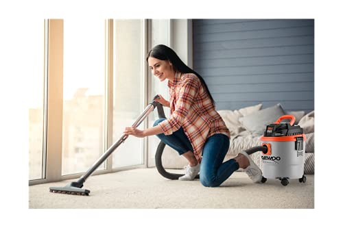 Aspirateur Eau et poussière Daewoo DAVCW90-15L 15L | Aspirateur Sec et Humide de 1250 W | Large Gamme d'accessoires, Tuyau d'aspiration de 1,5 m | Fonction de soufflage - Image 8
