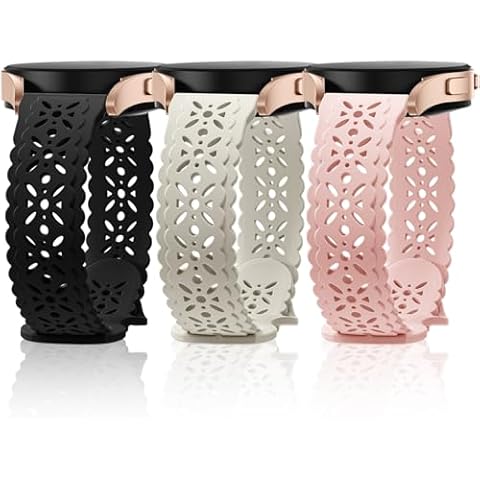 Dirrelo Lace Floral Silicone Band for Galaxy Watch Cover