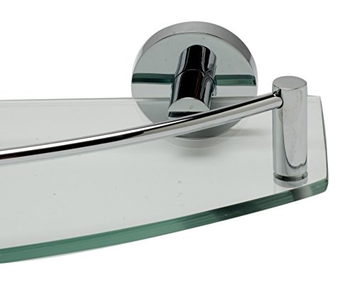 Alfi Brand Ab9547 Wall Mounted Glass Shower Shelf Bathroom Accessory, Polished Chrome #TOP3