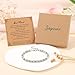 JoycuFF Best Friend Birthday Gifts for Women, Christmas Friendship Bracelet for Women, Gifts for Best Friends Woman, Bestie Amazonite Moonstone Bracelets