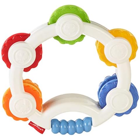Fisher-Price BLT37 - Babys erstes Tamburin, mit Rasselgeräuschen, Babyspielzeug ab 3 Monaten Cover