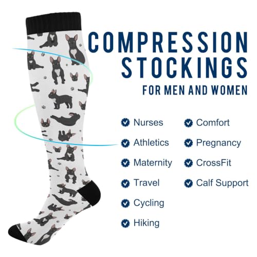Image of Fisyme Socks for Women Men Warm Comfort Athletic Crew Running Hiking Cycling Compression Socks
