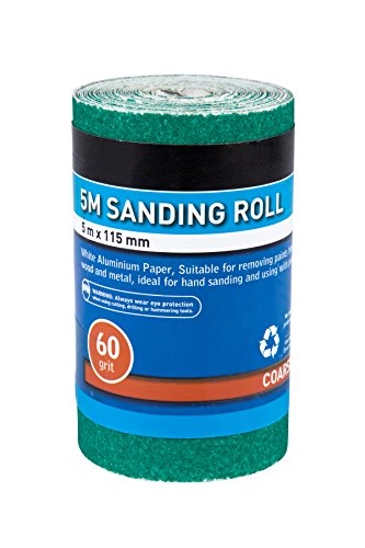 Blue Spot Tools 19857 5 m x 115 mm 60 Grit Sanding Roll - Green
