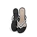 DREAM PAIRS Women's Fashion Rhinestones Design Slides Sandals Dress Daily Flat Sandals for Summer,Size 7.5,Black,Jewel_01