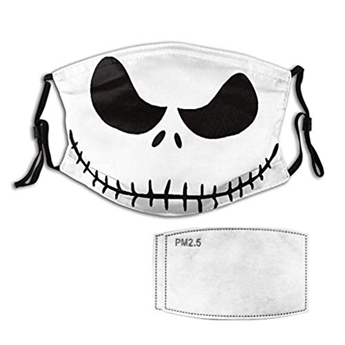 Walsent Unisex Fashionable Washable Reusable Adjustable Bandanas with 2 Pcs Filters Halloween Christmas Festival Party