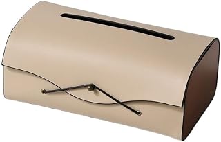 High End Luxury Tissue Box Leather Tray Home Living Room Coffee Table Elegant Hand Wiping(Mint Green)