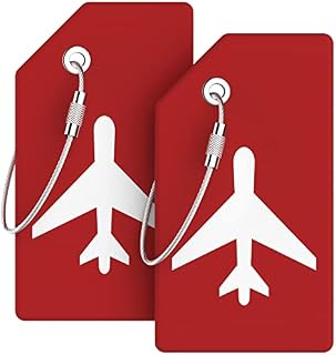 Mycket 2 Pcs Luggage Tags, Silicone Baggage Labels, Suitcase Tags, Handbag Tag Labels Travel Accessories to Quickly Spot Luggage Suitcase(Black