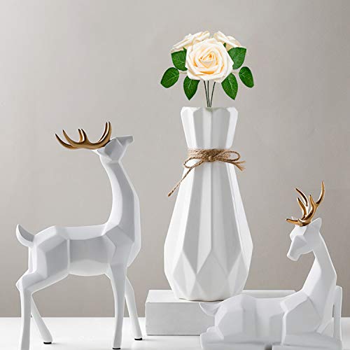 Foraineam 50Pcs Artificial Roses Flower Real Looking Foam Rose Fake Flowers With Stem & Leaves For Diy Wedding Bouquets Centerpieces Party Home Decorations (Cream) #TOP4