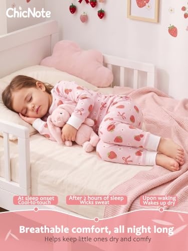 Viscose from Bamboo Toddler Pajamas Girl Long Sleeve Pjs Set - image 4